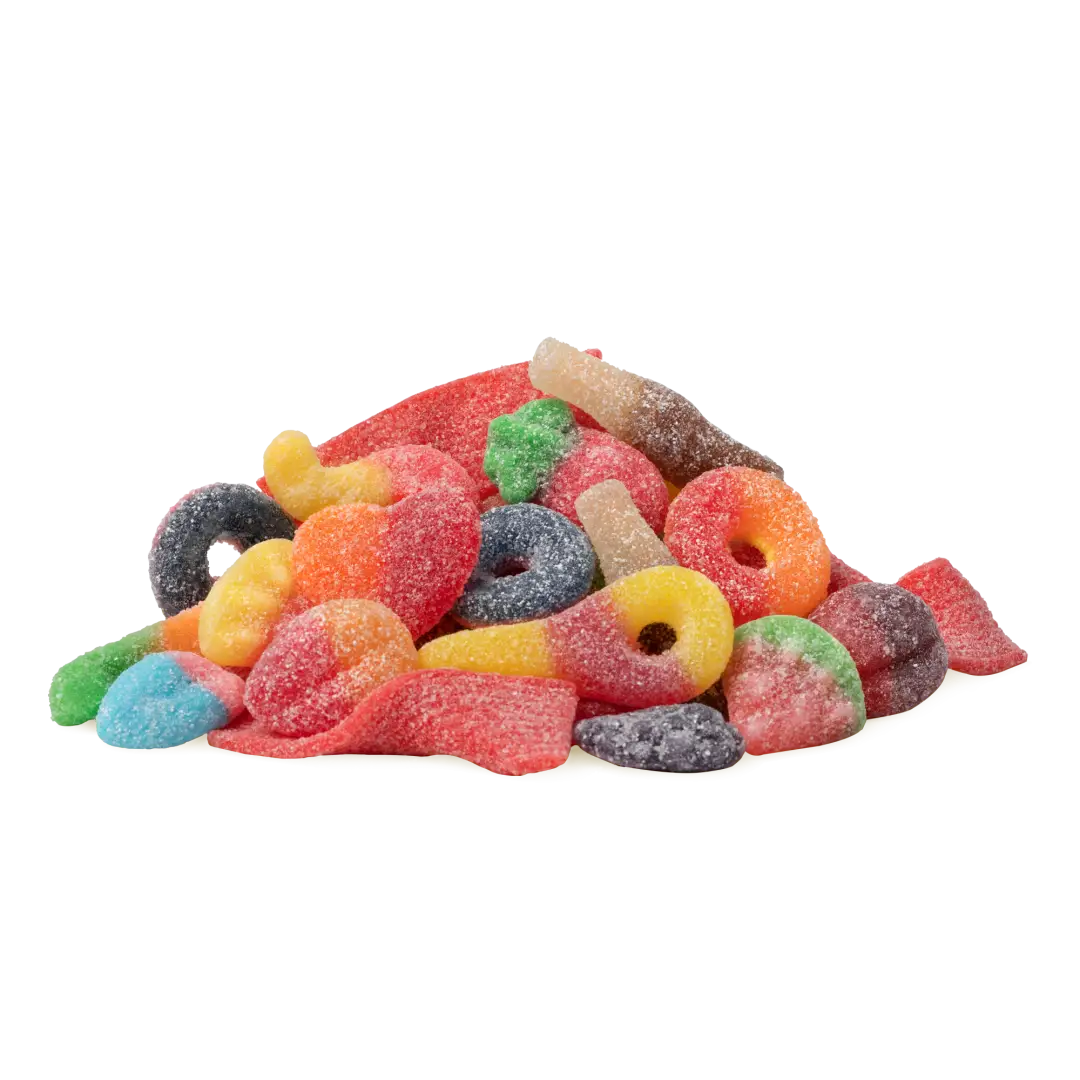 Sweet Sixteen Sour Watermelon Gummy Candy Cups 175g Case Main image