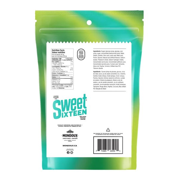 Sweet Sixteen Tropical Mix Candy Party Pack 400g Case of 6