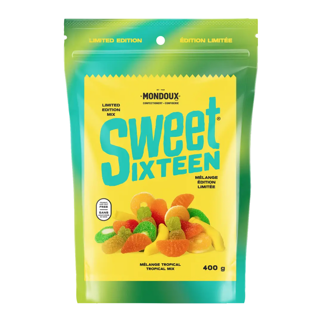 Sweet Sixteen Tropical Mix Candy Party Pack 400g Case of 6