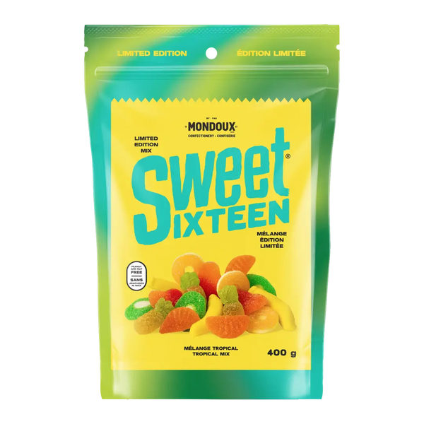 Sweet Sixteen Tropical Mix Candy Party Pack 400g Case of 6