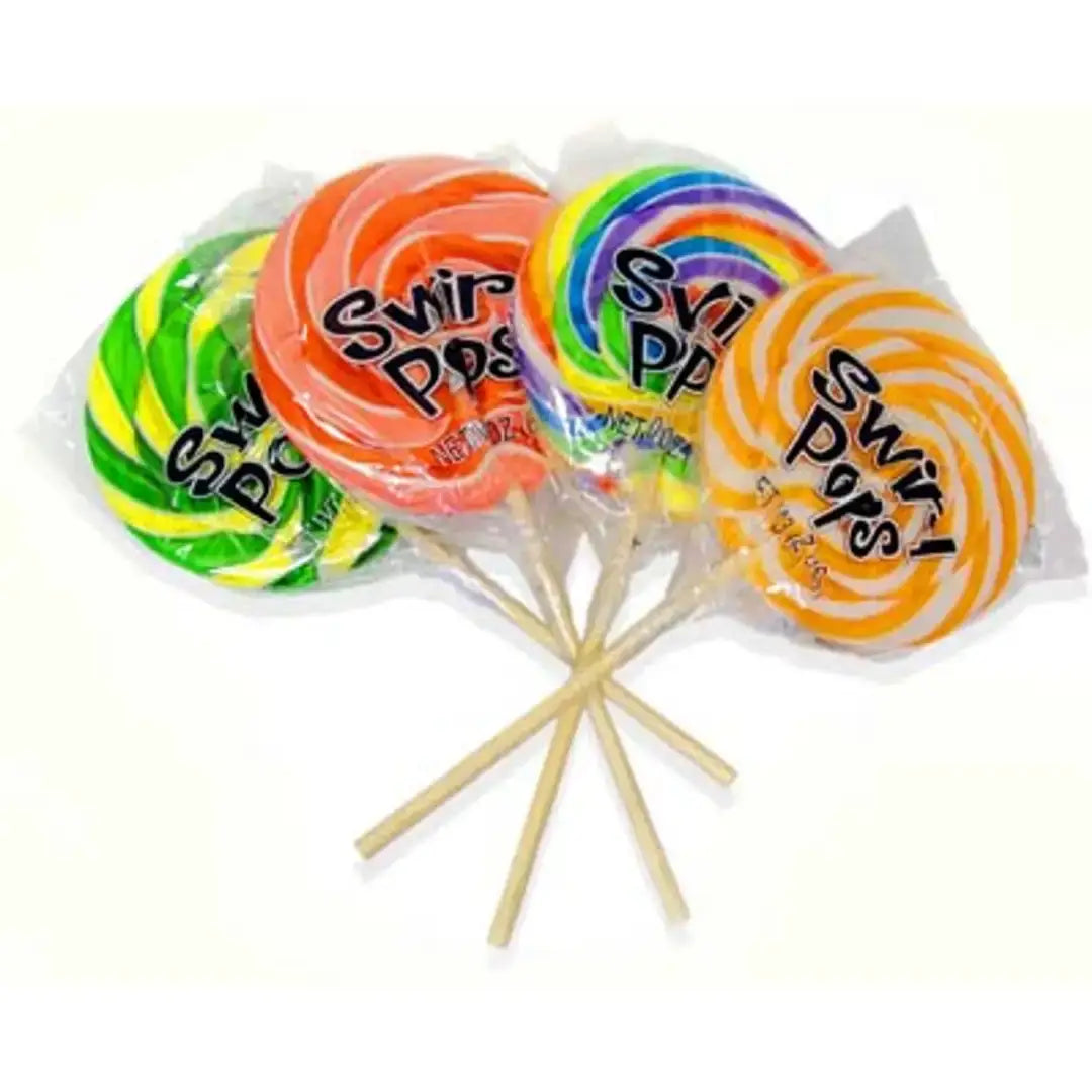 SWIRL POPS R.L ALBERT & SON with retail display - 48 pieces