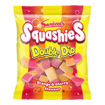 Swizzels Double Dip Squashies Orange & Cherry Flavour 160 g