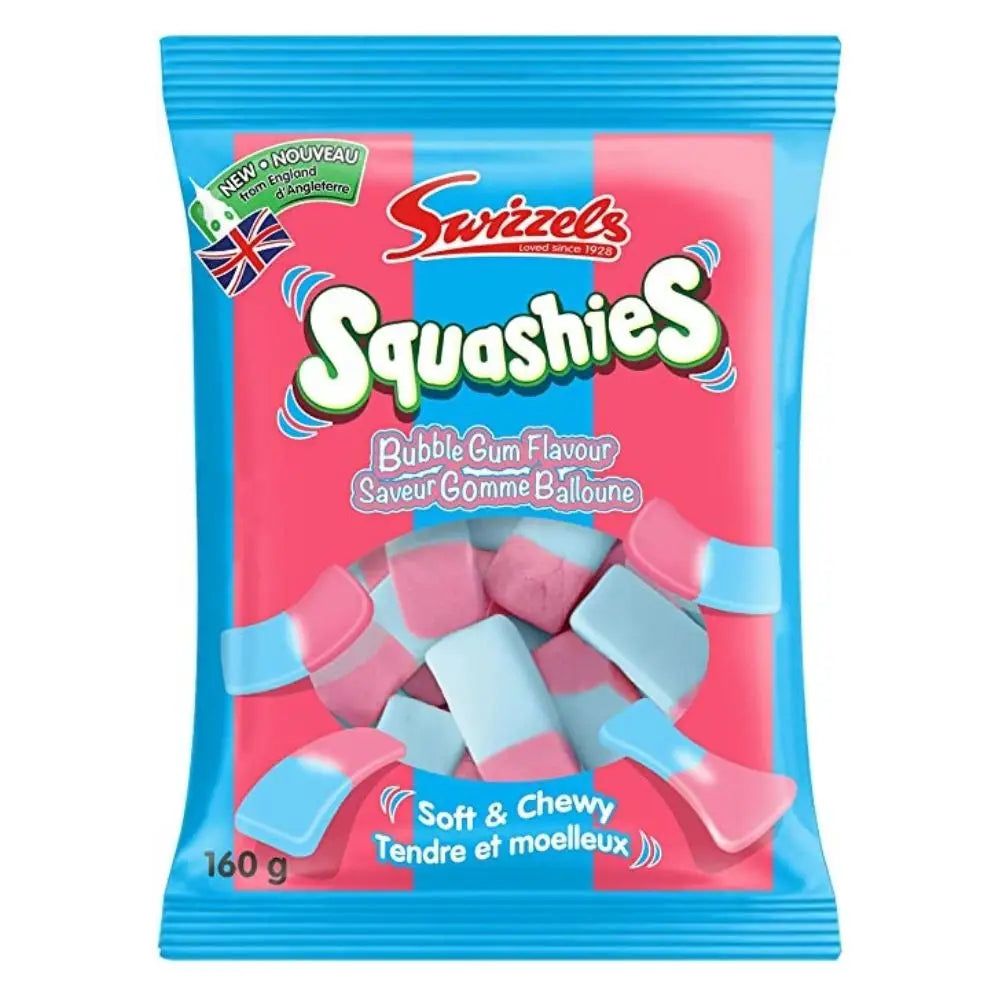 Swizzels Squashies Bubble Gum Flavour - 160 g bag case 10 Main image