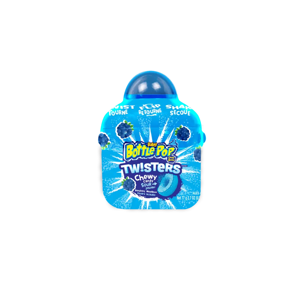 Topps Baby Bottle Pop Twisters Chewy Candy With Tangy