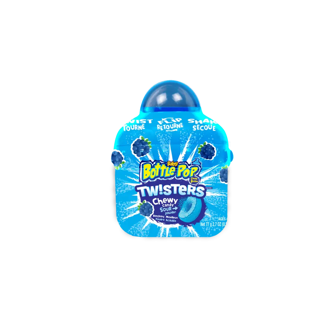Topps Baby Bottle Pop Twisters Chewy Candy With Tangy