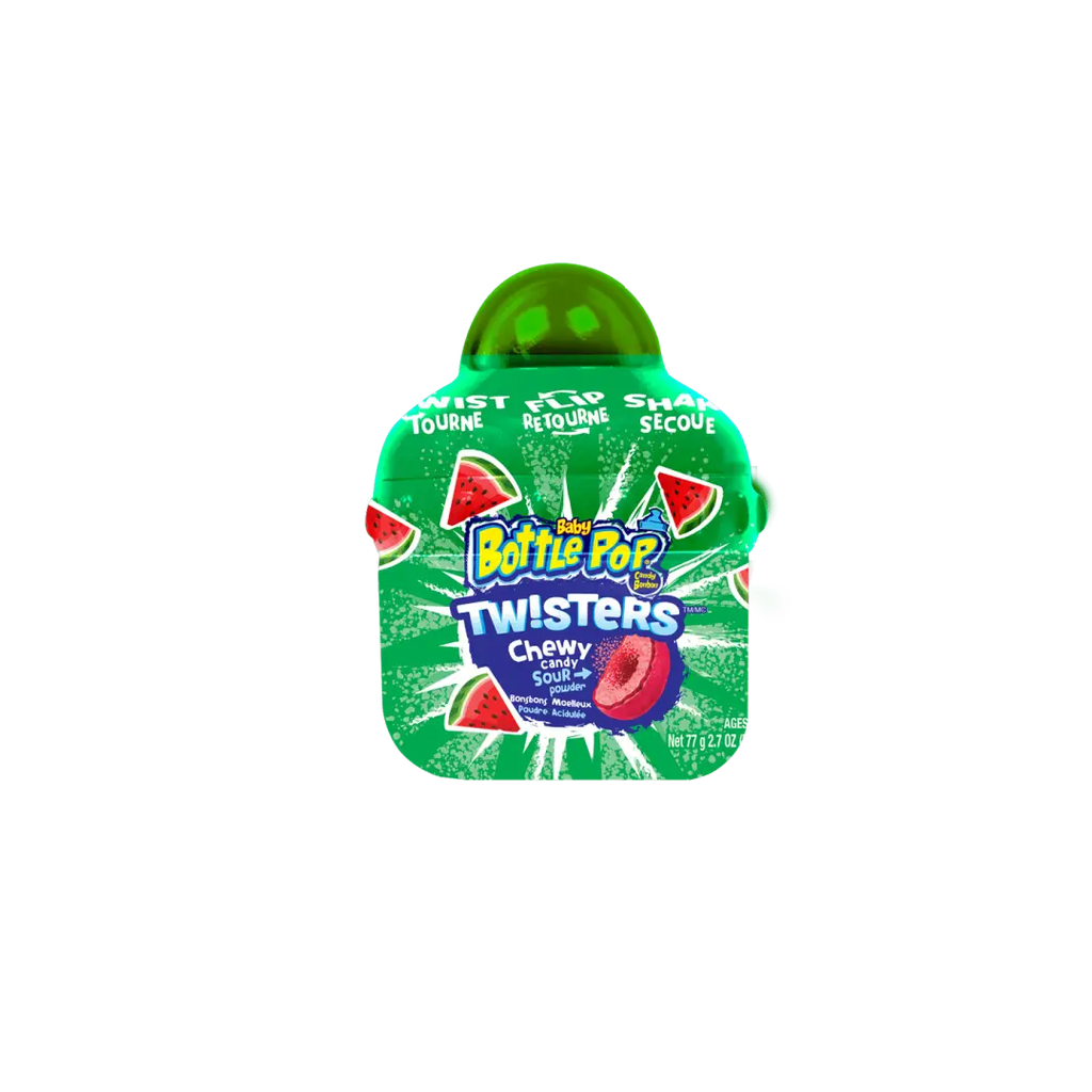 Topps Baby Bottle Pop Twisters Chewy Candy With Tangy
