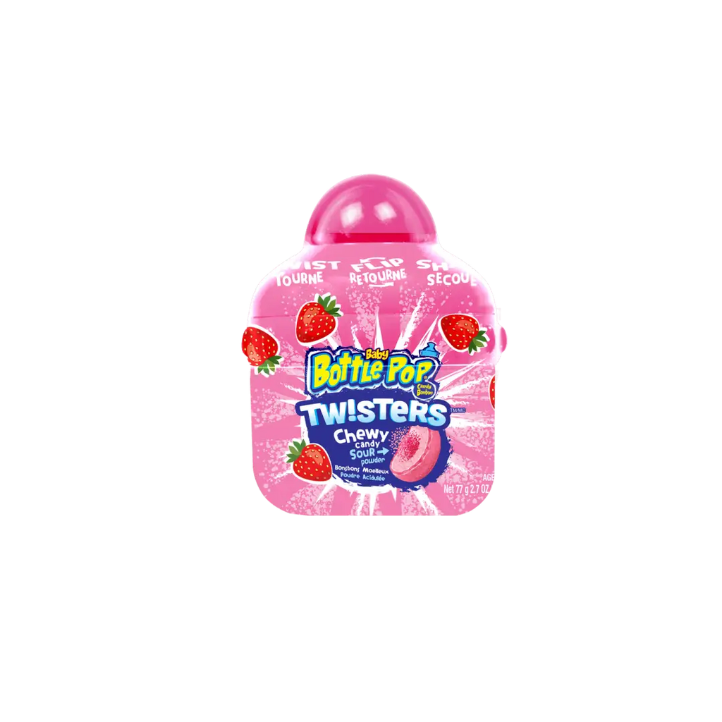 Topps Baby Bottle Pop Twisters Chewy Candy With Tangy