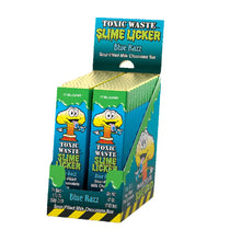 Toxic Waste Slime Licker Blue Razz Chocolate Bar Sour Candy