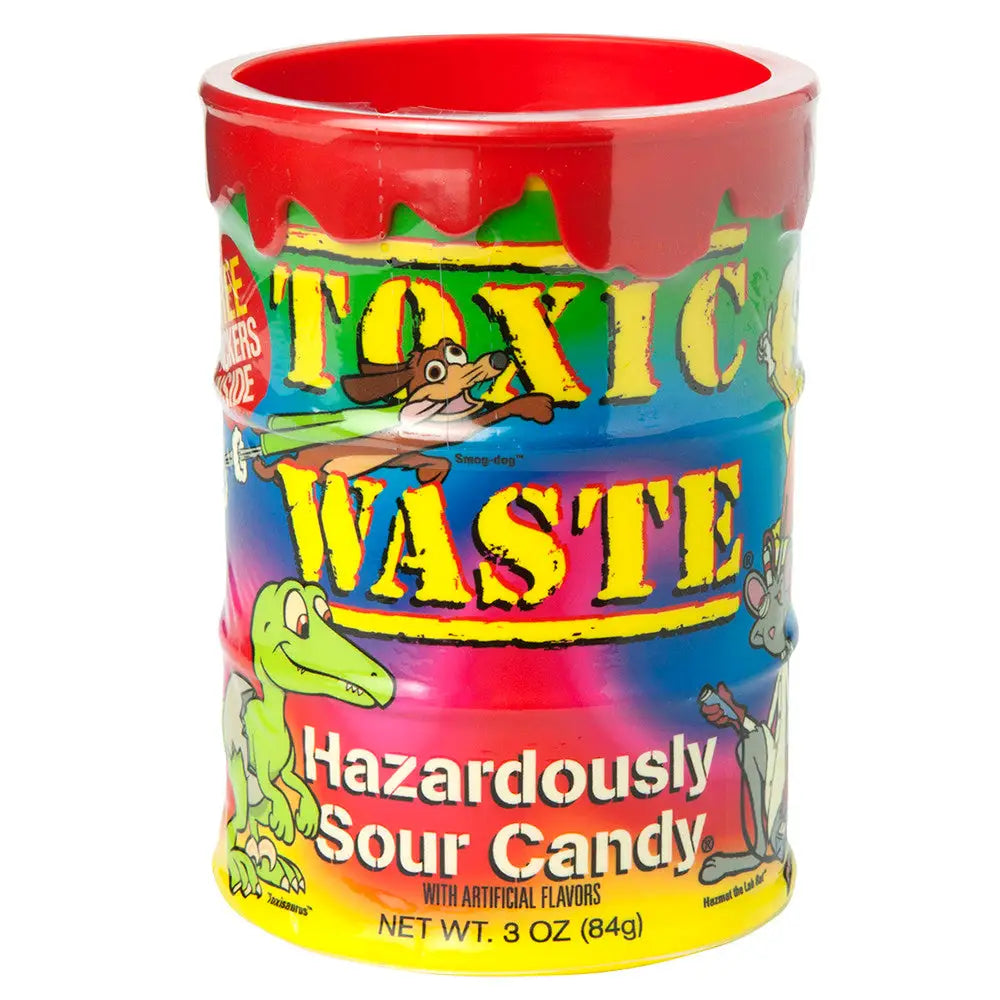 TOXIC WASTE TYE DYE SOUR CANDY BANK 3 OZ/84g Each - candy Main image