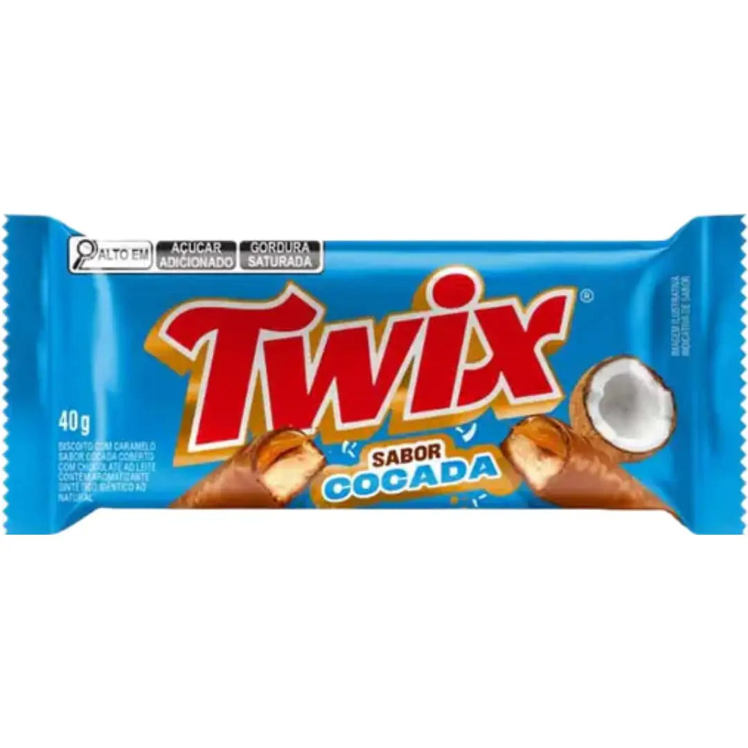 Twix Brazil Cocada Coconut Chocolate Bar 40g, case 18ct