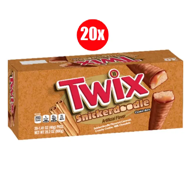 Twix Snickerdoodle Cinnamon Caramel Milk Chocolate Cookie