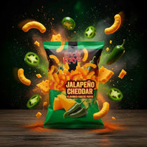 Uncle Rays Cheddar Jalapeno Cheese Puffs 85g Bag Case of 12