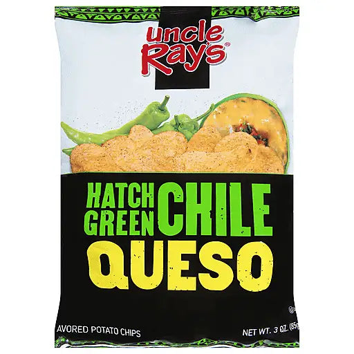 Uncle Ray’s Green Chile Potato Chips 85g Bag Case of 12