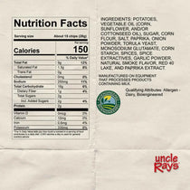 Uncle Rays Hot Potato Chips 85g Bags Case of 12 Gluten Free