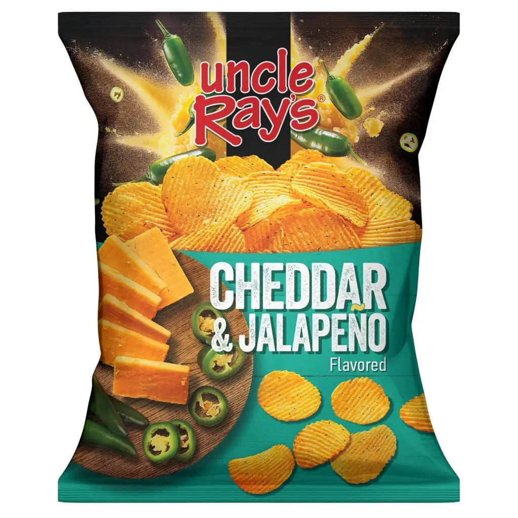 Uncle Rays Mossy Oak Cheddar Jalapeno Potato Chips 85g 12