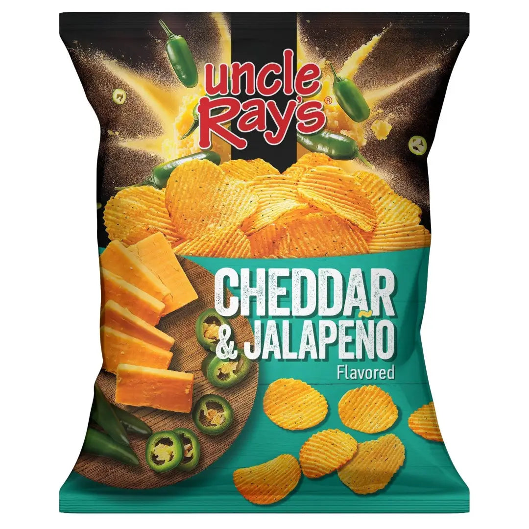 Uncle Rays Mossy Oak Cheddar Jalapeno Potato Chips 85g 12
