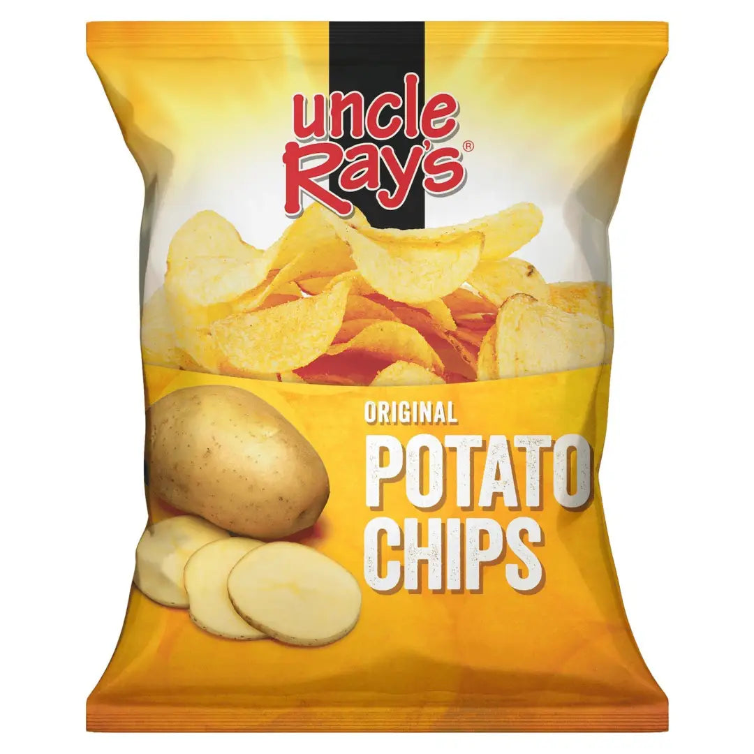 Uncle Rays Regular Potato Chips 85g Bags Case of 12 Gluten