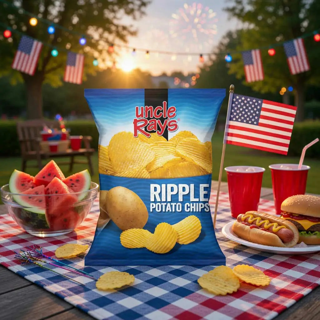 Uncle Rays Ripple Potato Chips 85g Bags Case of 12 - potato
