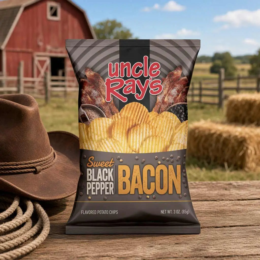 Uncle Rays Sweet Black Pepper Bacon Potato Chips 85g Case