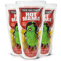 Van Holten’s Hot Mama Hot & Spicy Pickles in a pouch 12