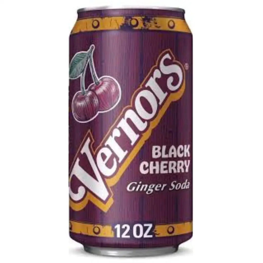 Vernors Black Cherry Soda 12 Cans X 355 ml 12 fl oz - Soda