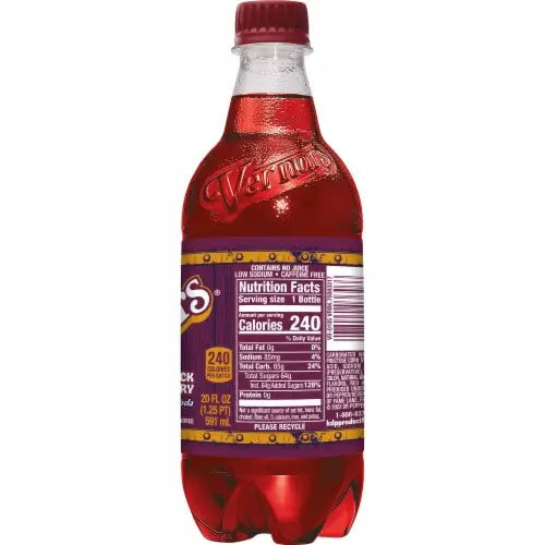 Vernors Limited Edition Black Cherry Ginger Soda 20oz 591ml