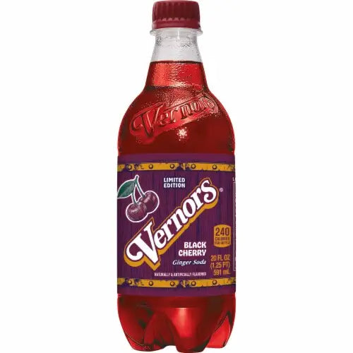 Vernors Limited Edition Black Cherry Ginger Soda 20oz 591ml