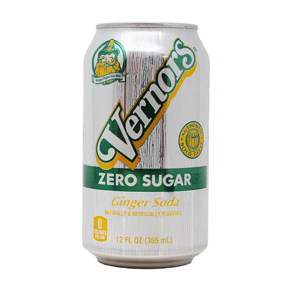 Vernors Zero Sugar Ginger Soda In Can - 12 Fl. Oz. 355ml