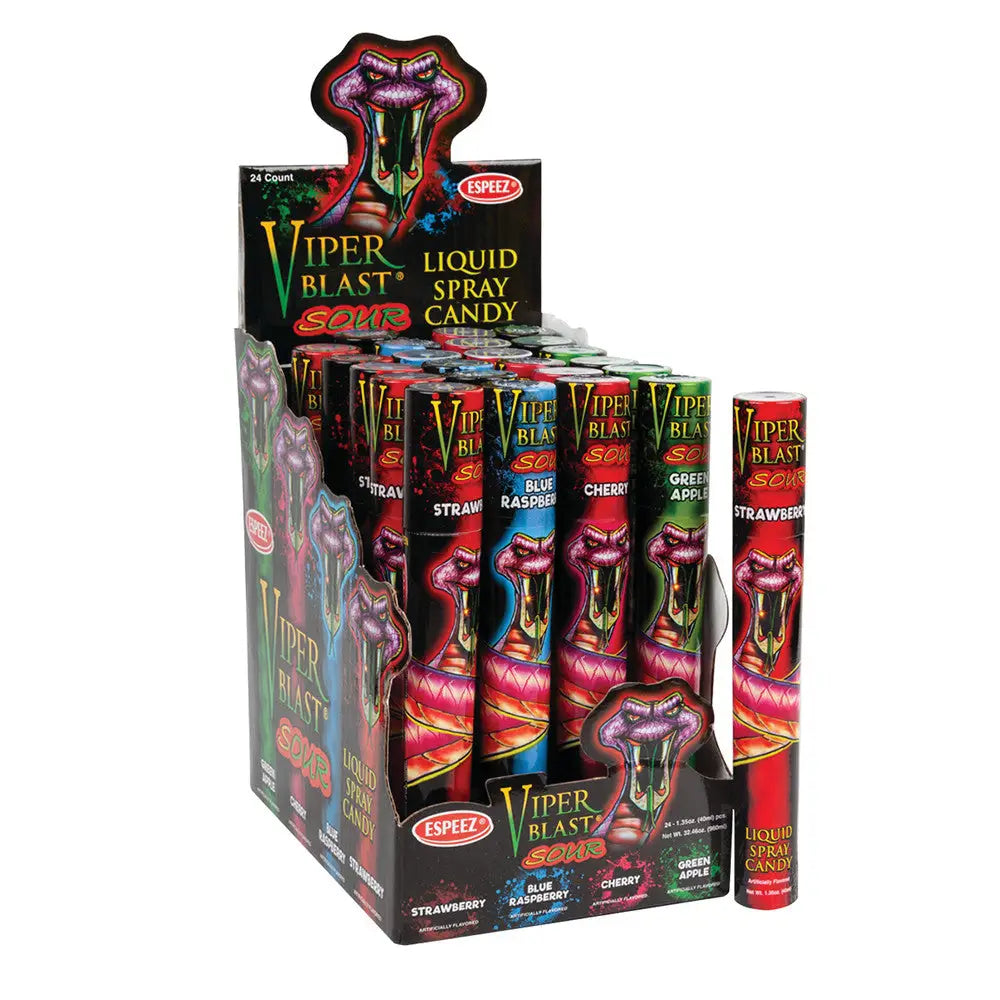 VIPER BLAST SOUR SPRAY CANDY 1.35 OZ 24ct - Candy