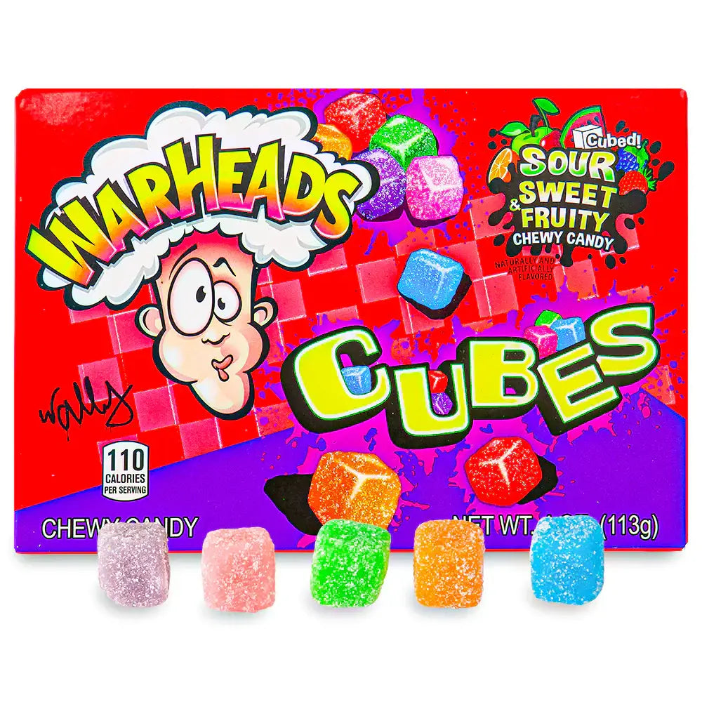 Warheads Chewy Cubes 99g x 12 ct