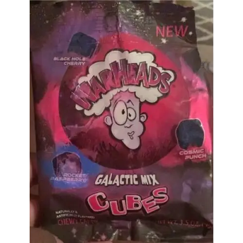 Warheads galactic mix cubes 3.5oz