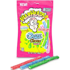 WARHEADS Ooze Chewz Ropes 3oz case 12ct - candy