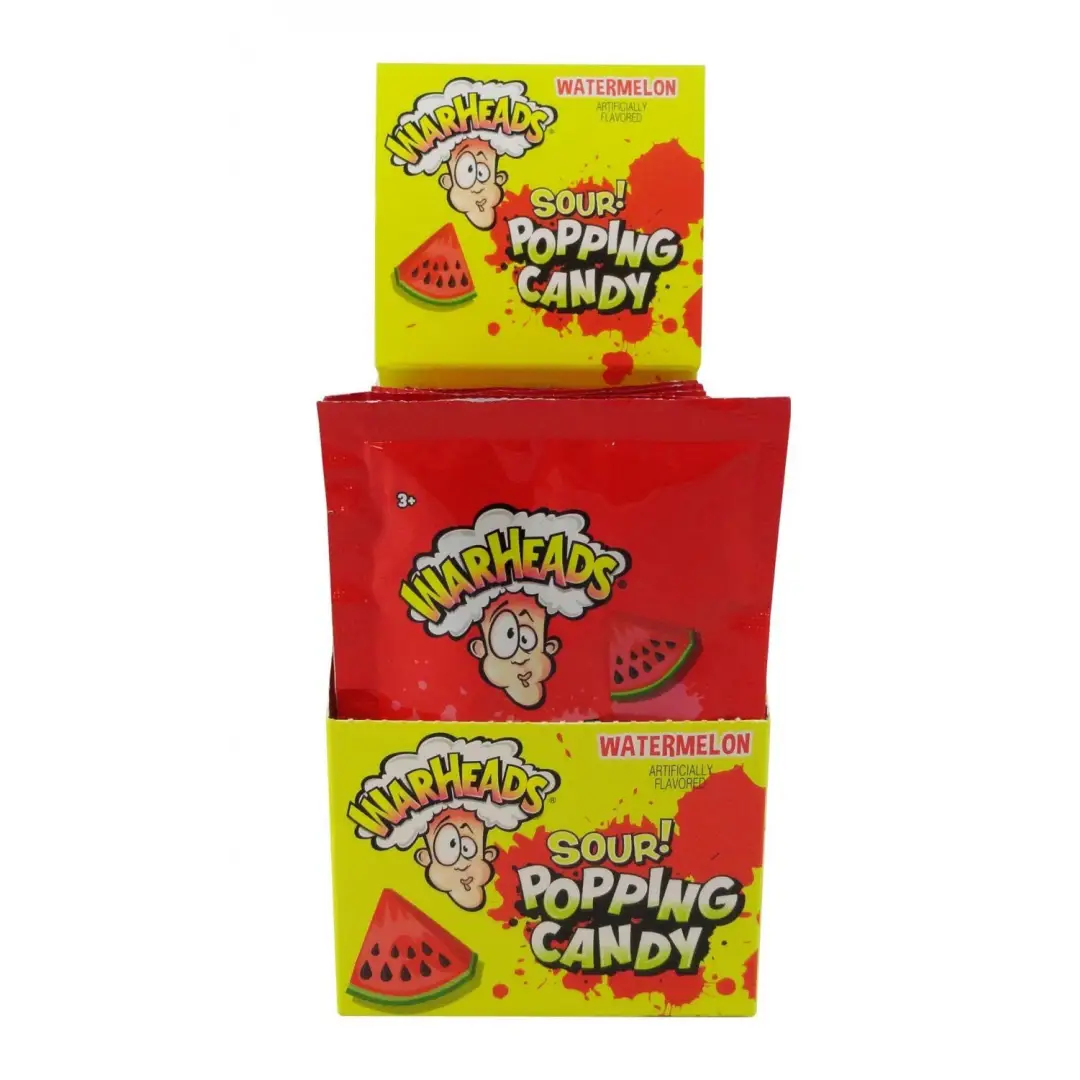 Warheads Pop Candy-Watermelon 9g -20ct - candy