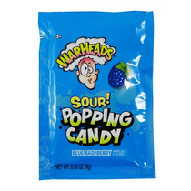 Warheads SOUR Blue Raspberry Popping Candy 9g-20ct - candy