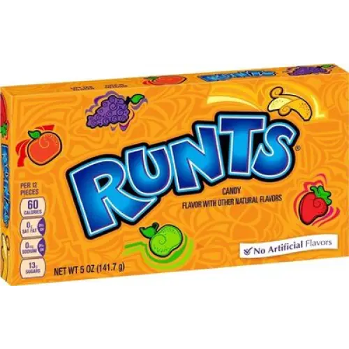 Wonka Runts Candy theater box 5oz x 12 count