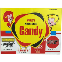 World’s King Size Candy Cigarettes 24 Count - candy