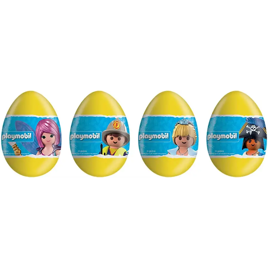 Zaini Playmobil Milk Chocolate Surprise Eggs With Toy 24